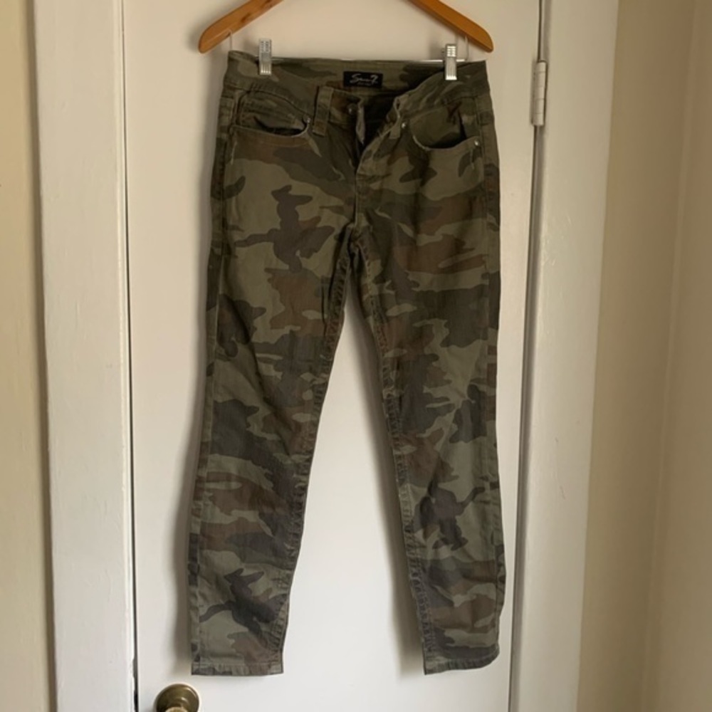 Seven 7‎ Army Print Camo Skinny Jeans size 4